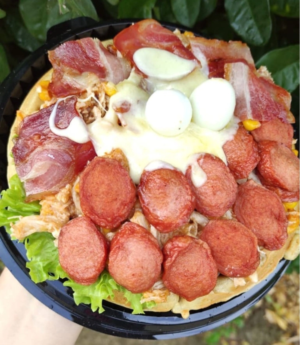 Waffle salado 🥓