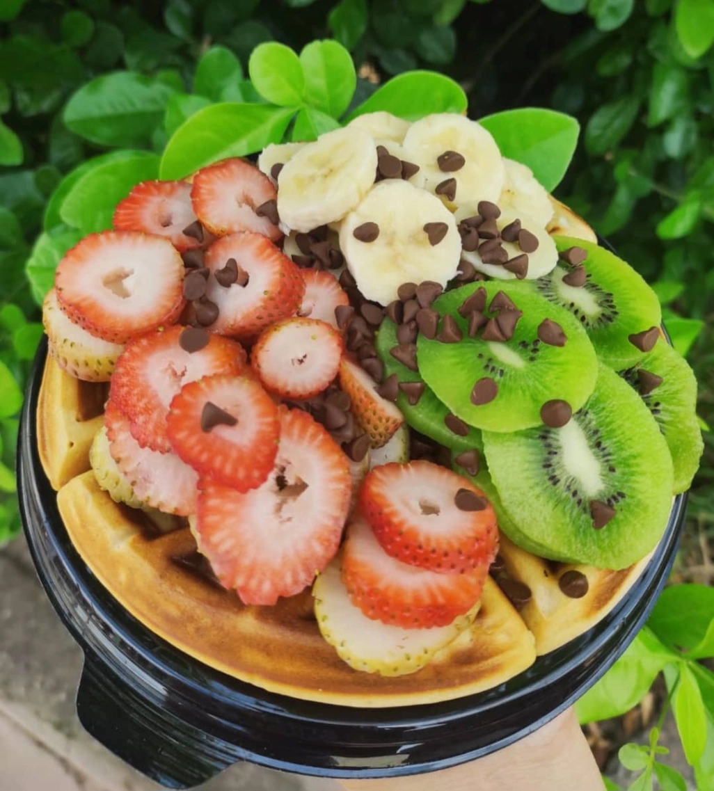 Waffle frutal