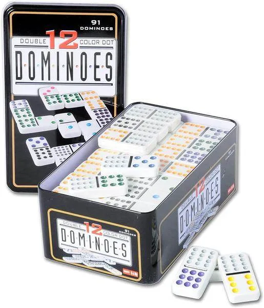 Juego Domino para 12 juegos de 91 piezas