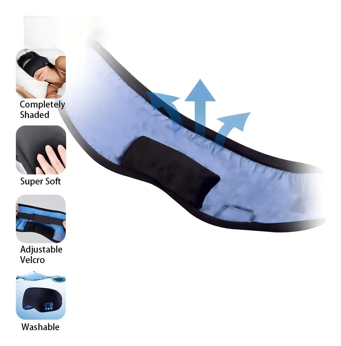 Antifaz Ajustable Para Dormir Cubre Ojos