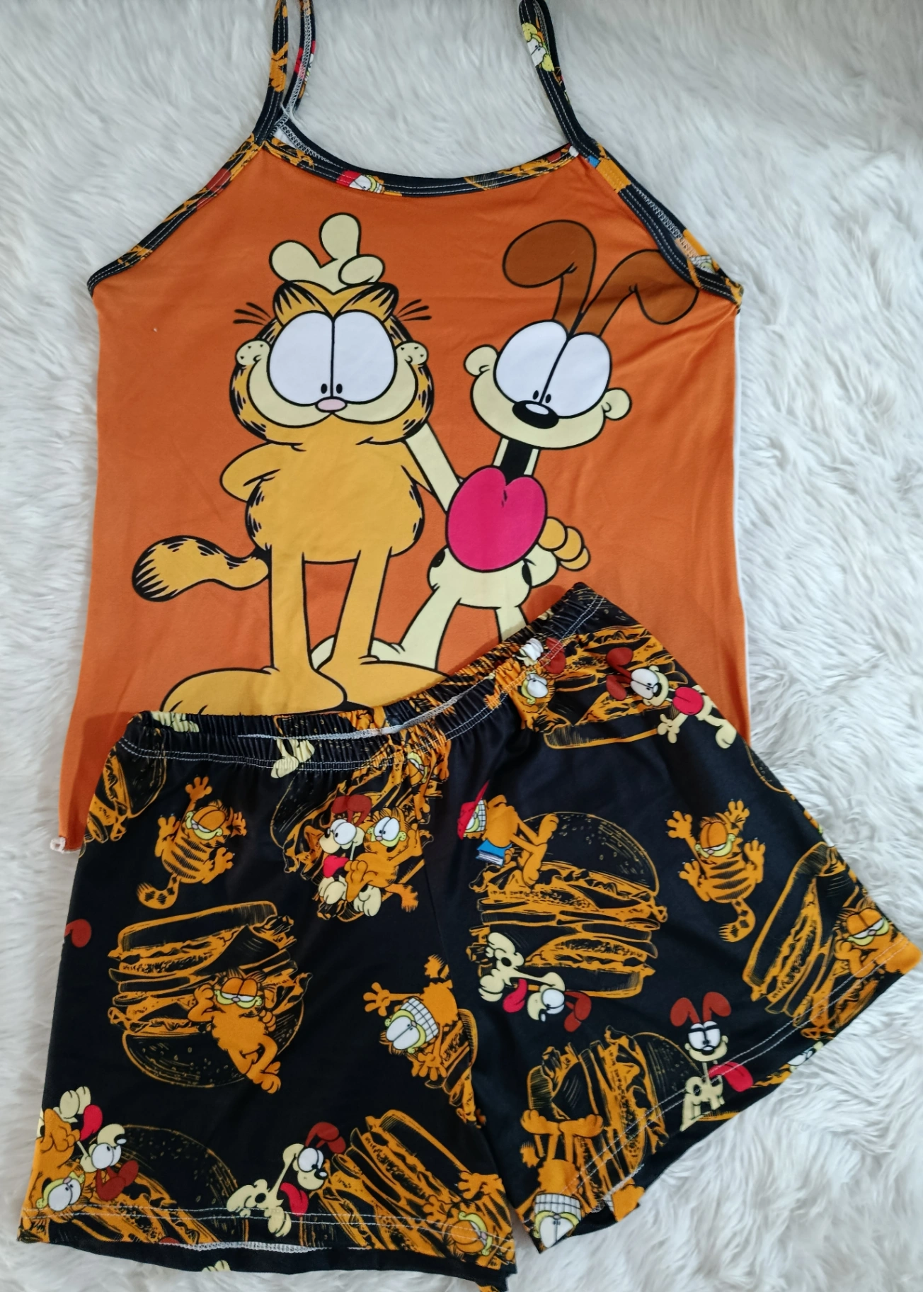 PIJAMA TIRA Y SHORT DAMA GARFIELD