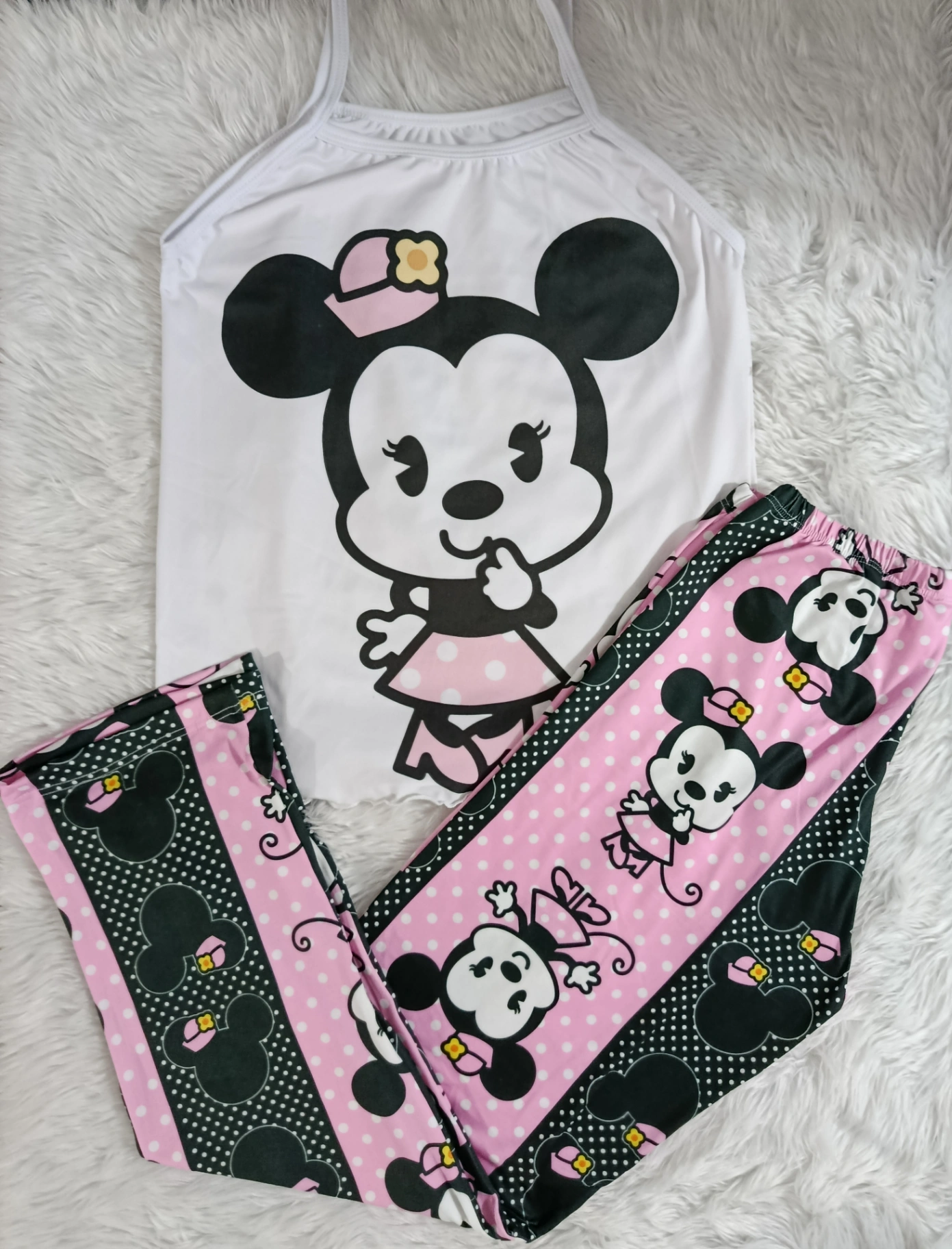 PIJAMA TIRA Y PANTALON DAMA MINNIE