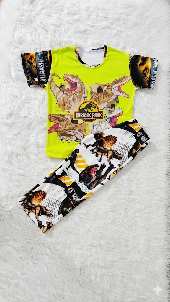Pijama pantalon niños dinosaurios