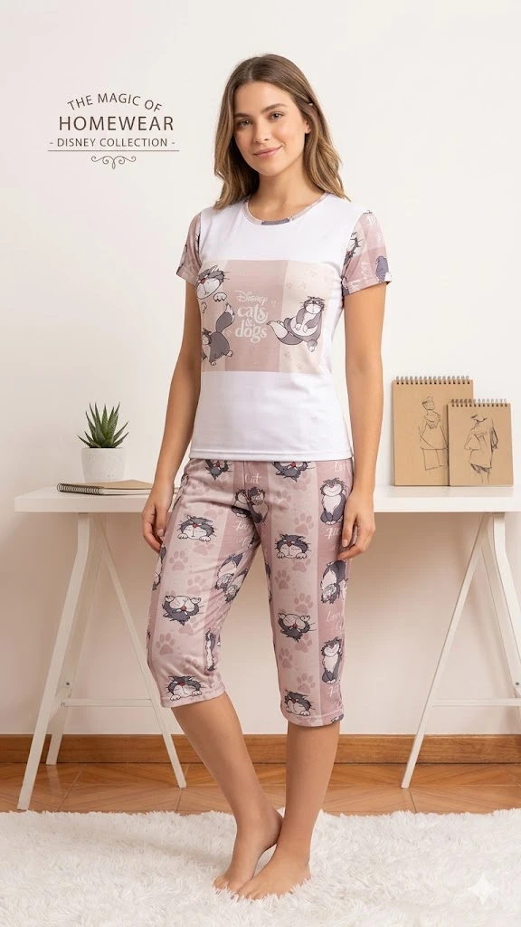 Capri dama camiseta gato lucifer