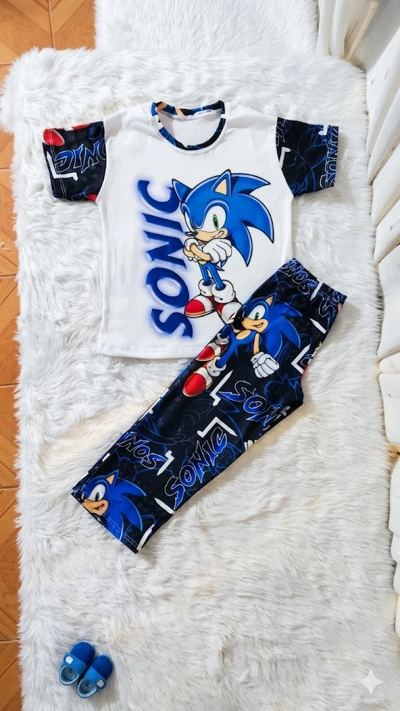 Pijama pantalon niños Sonic