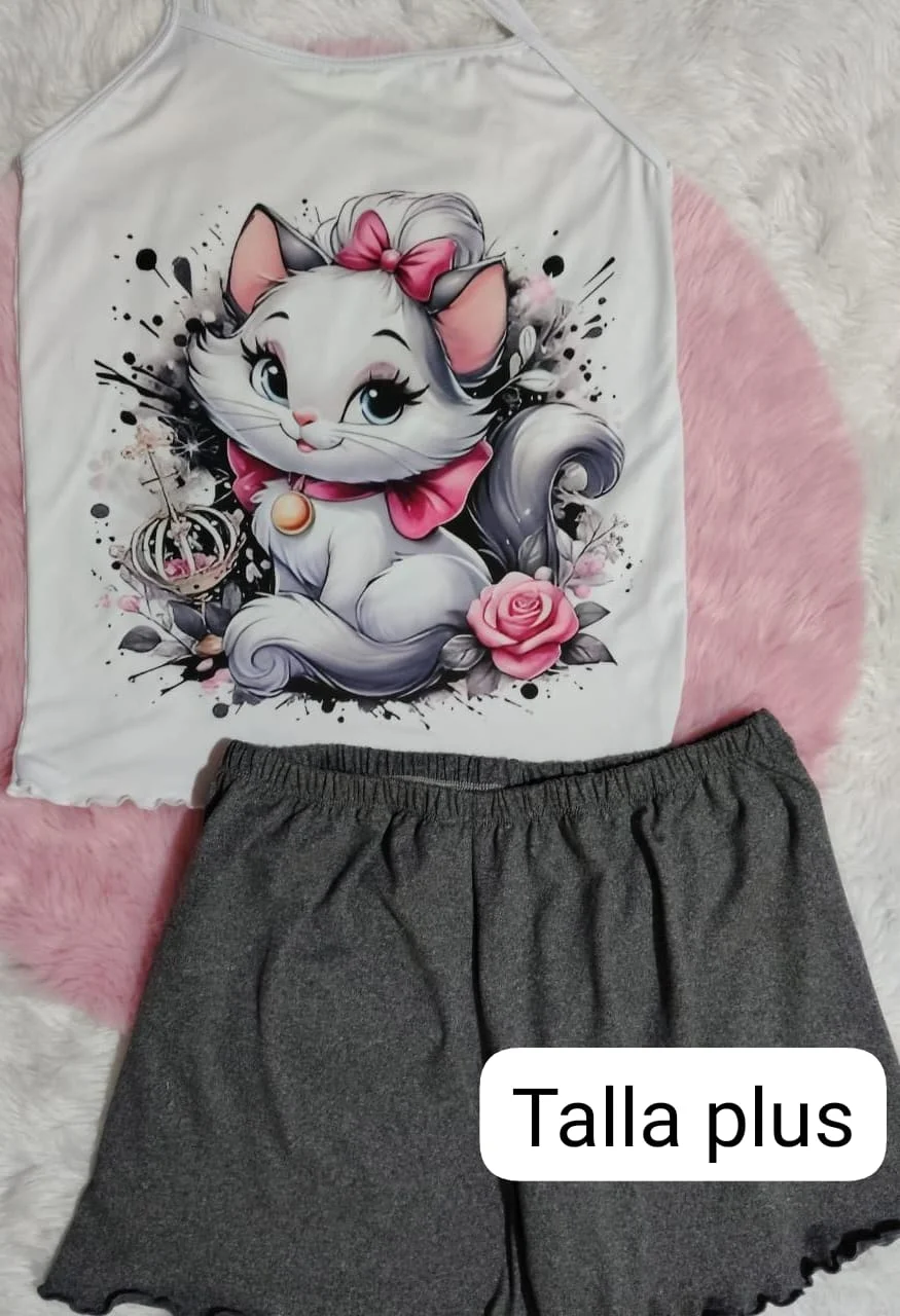 short dama linea economica plus gata marie gris