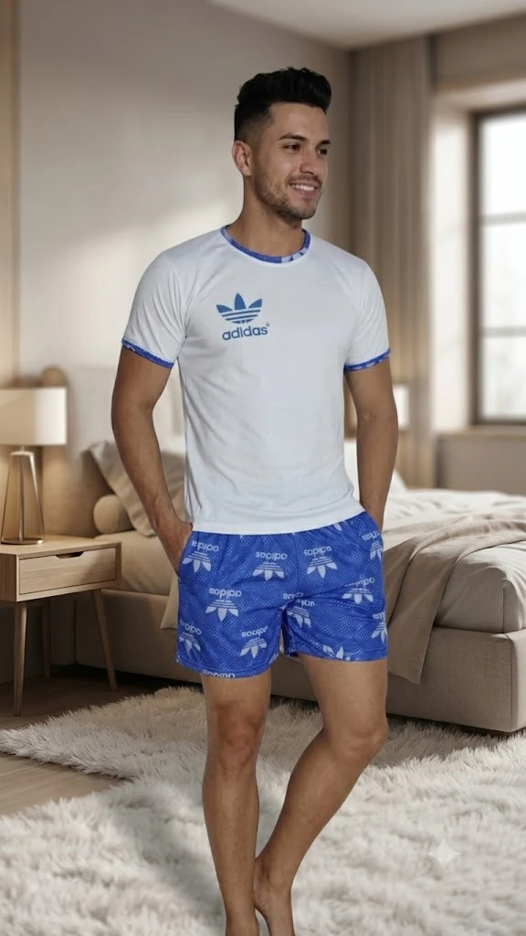 pijama pantaloneta adidas