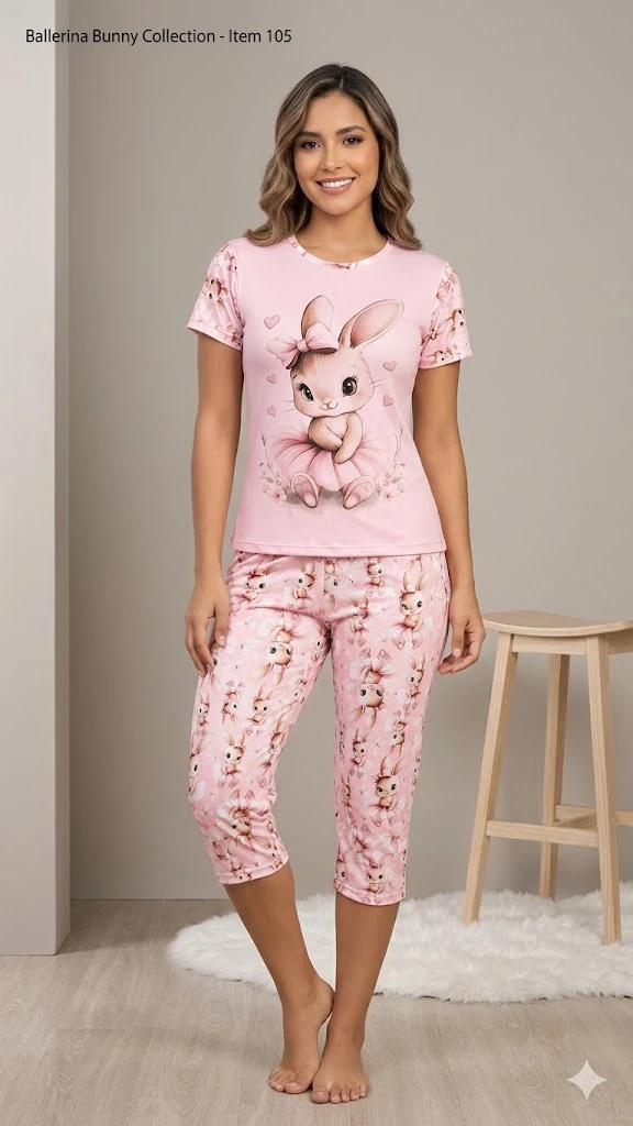 Capri dama camiseta coneja