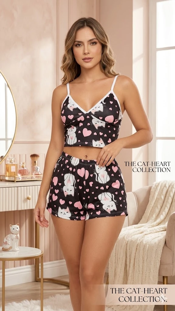 CROPTOP y short gatica