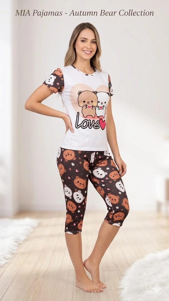 Capri dama camiseta ositos