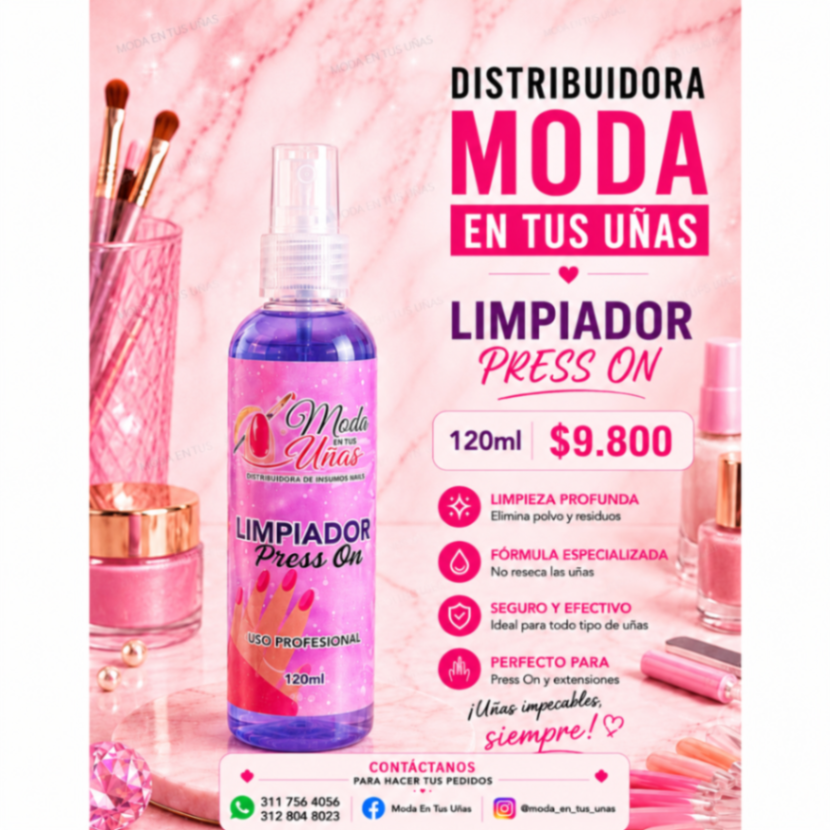 Limpiador Press On 120 ml