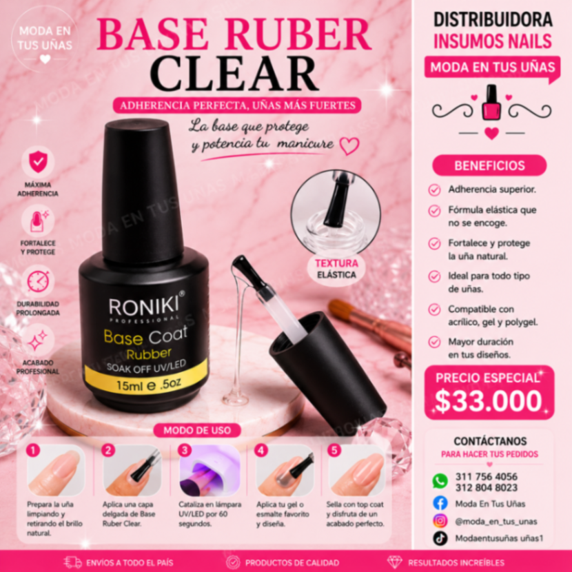 Base Ruber Gel Roniki ✨