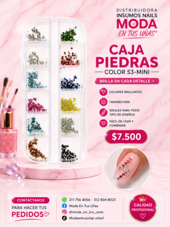 Caja Piedras Color