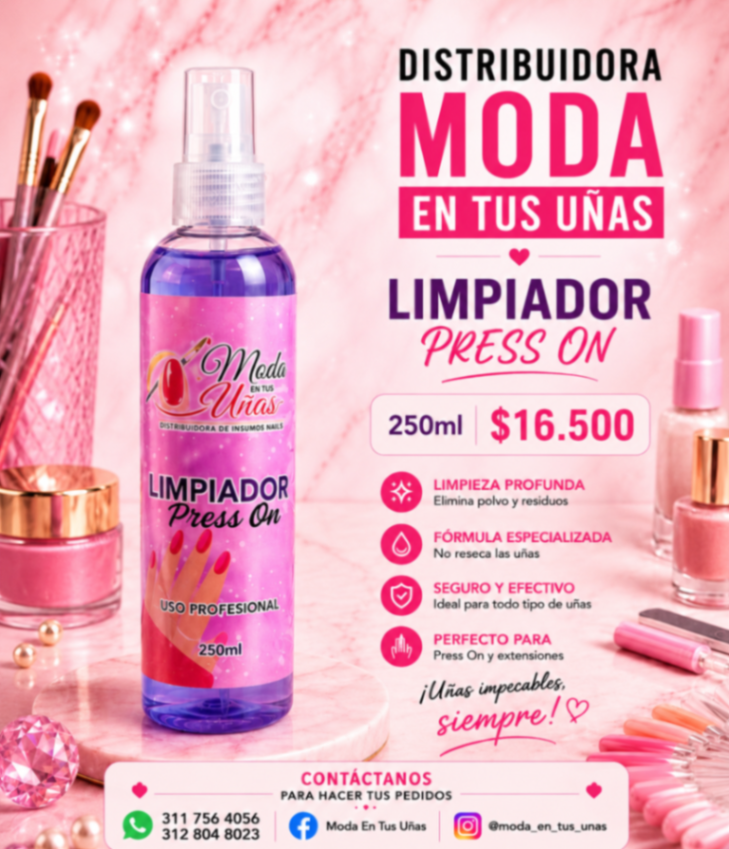 Limpiador para Press On 250ml ✨