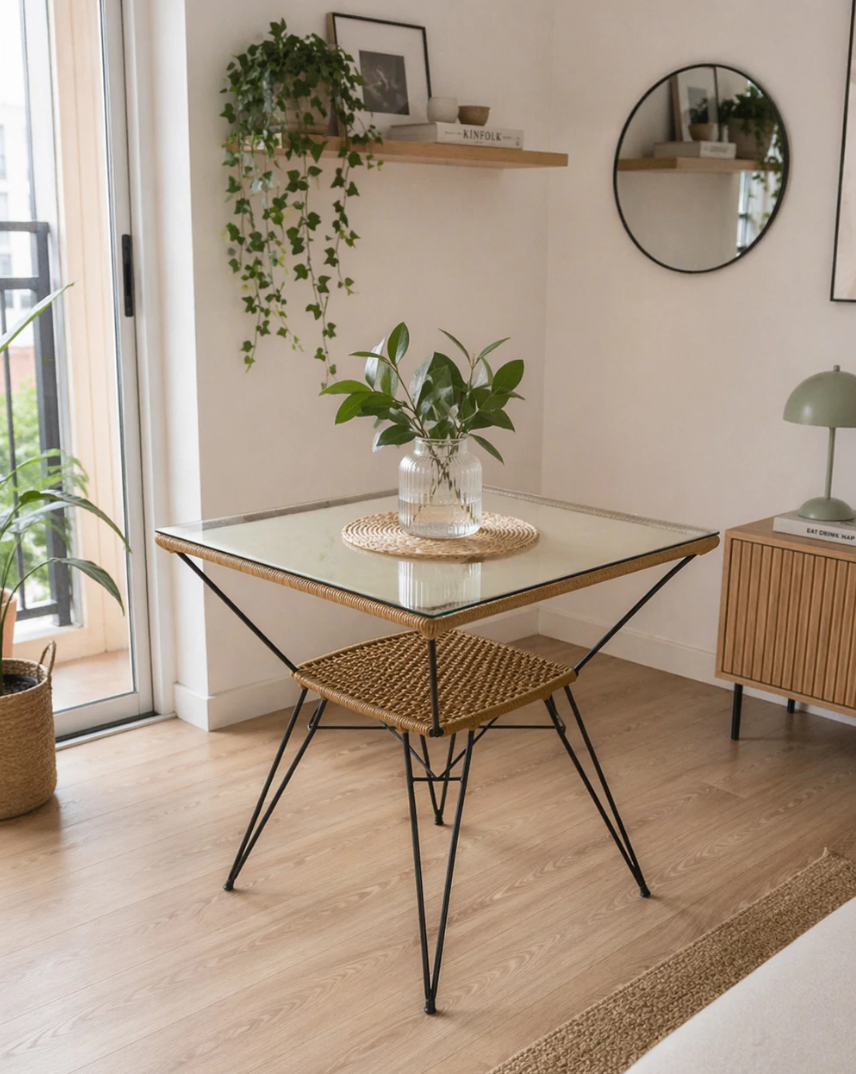 Mesa Londres Comedor Cuadrada 80 cm Sin Vidrio