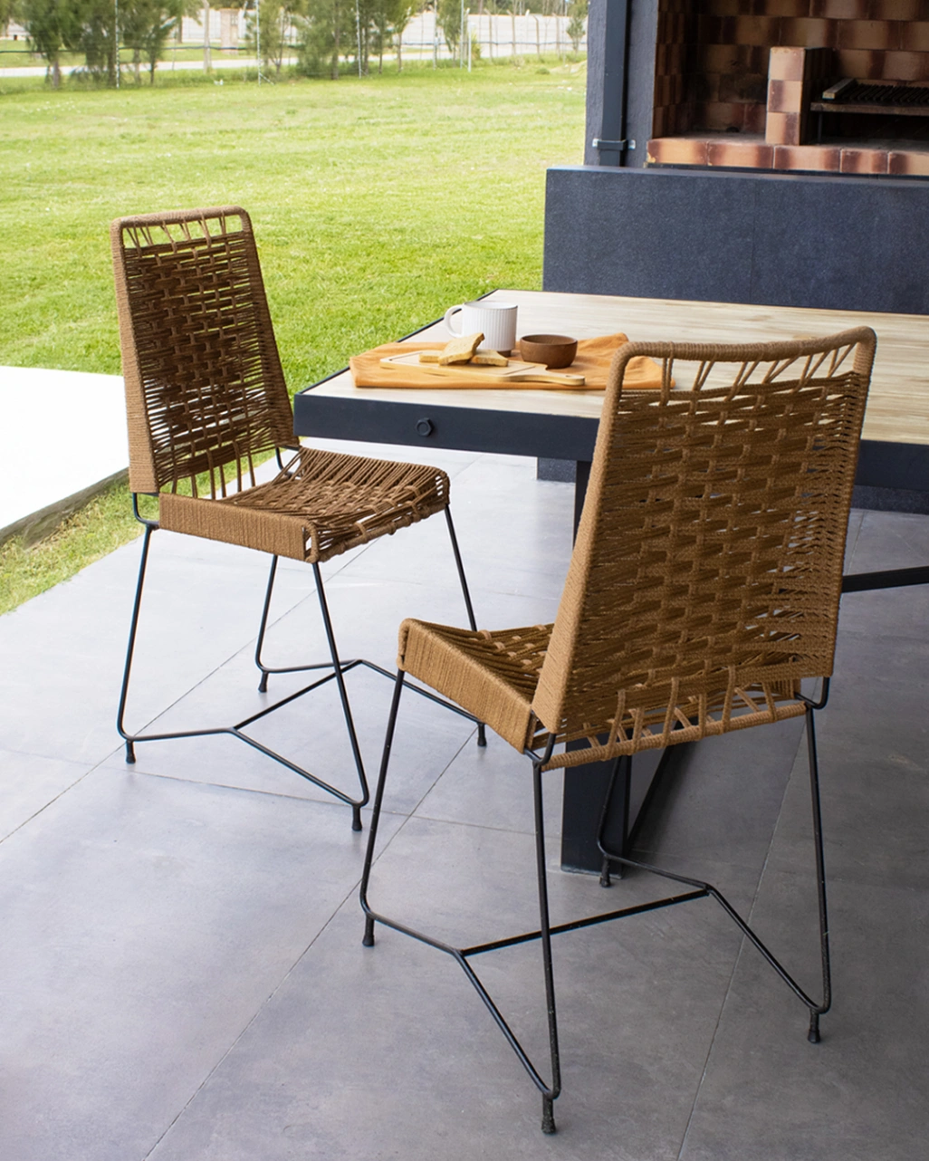 Silla Tulum Respaldo Alto Entrelazada