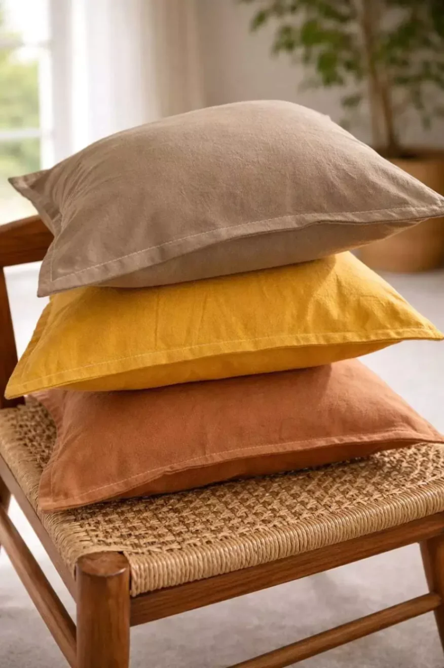 Almohadon Decorativo Tusor 40x40 con Relleno