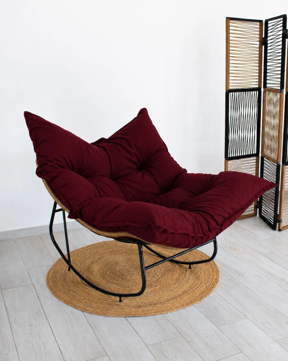 Sillon Mecedora Shoan (con almohadon Bordo)