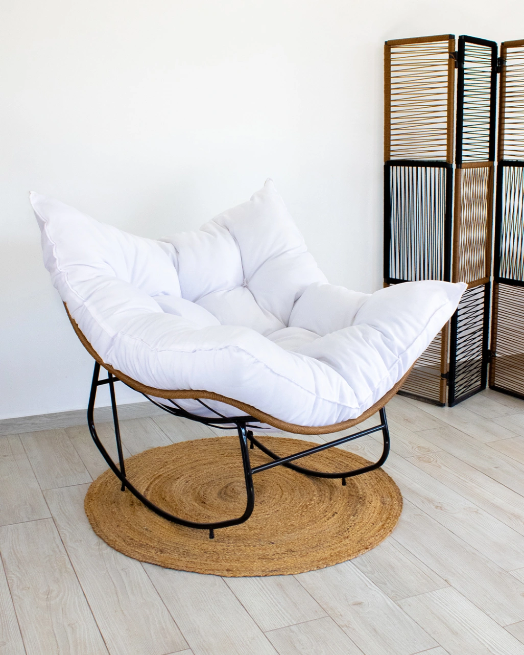 Sillon Mecedora Shoan (con almohadon Blanco)