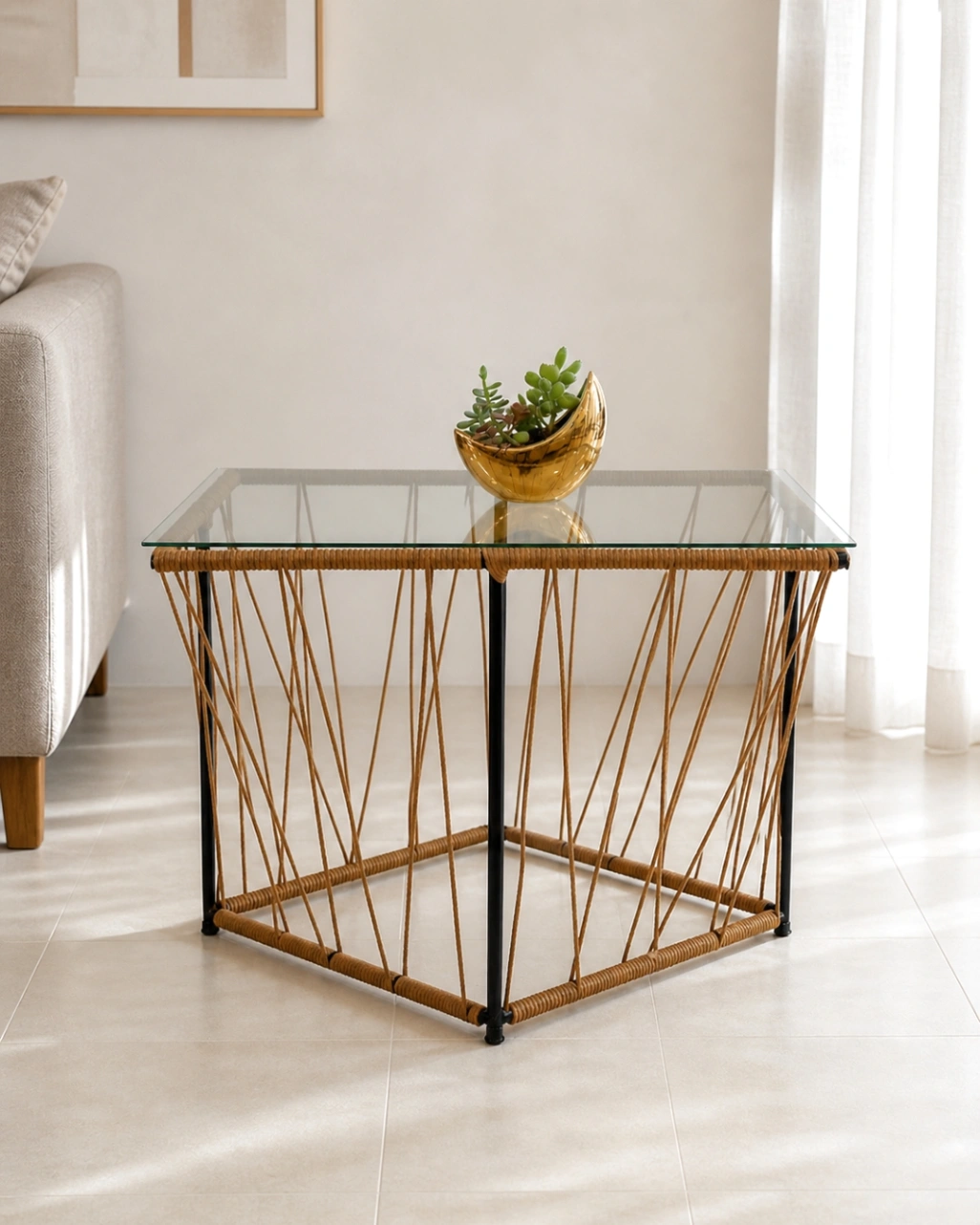 Mesa Rectangular Sin Vidrio