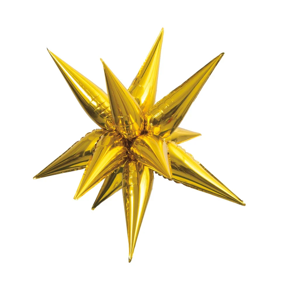 CS-6142DR GLOBO ESTRELLA X 12 PIEZAS DORADO 26"