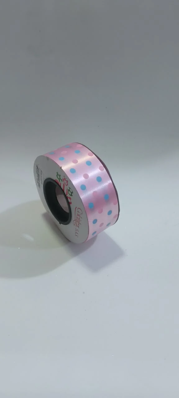CE9X25|P003-13 CINTA ESTAMPADA ROSADA PUNTOS MEDIANOS ROSA AZUL