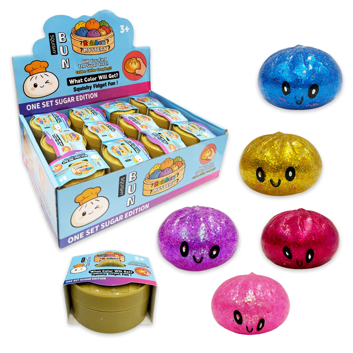 CS-15526-2 DESESTRESANTE PAN CHINO CARITAS PEQUEÑO