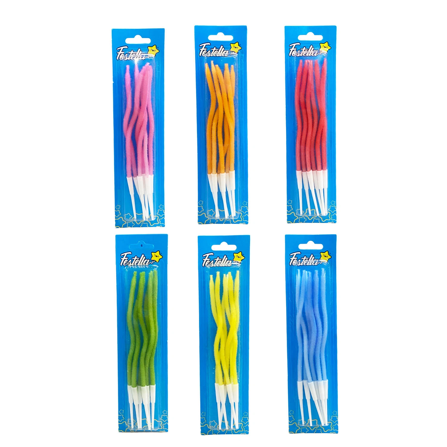 FE147 VELA PELOS COLORES SURTIDA 12.5CM X 6