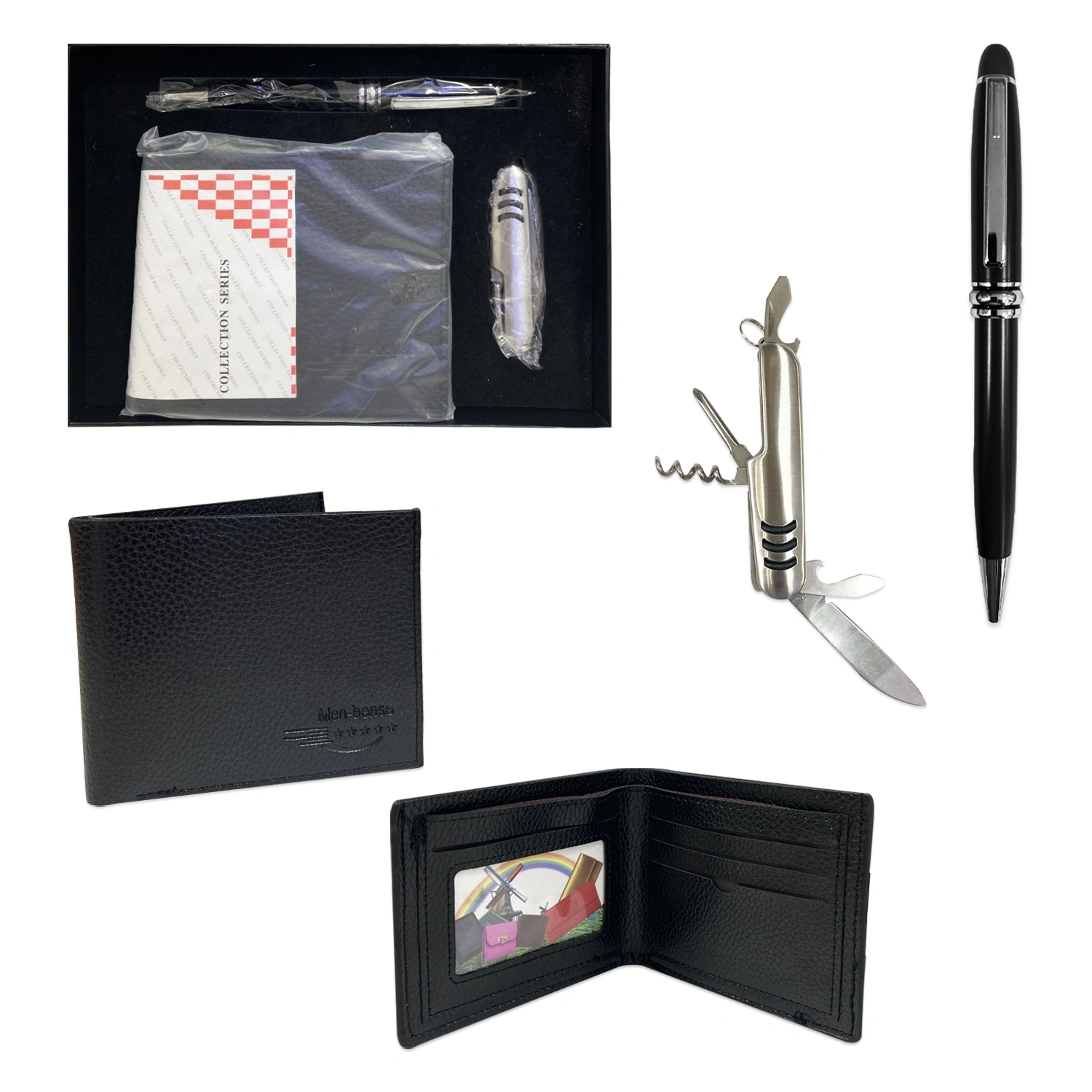 CS-9532 SET DE BILLETERA CON ACCESORIO Y LAPICERO
