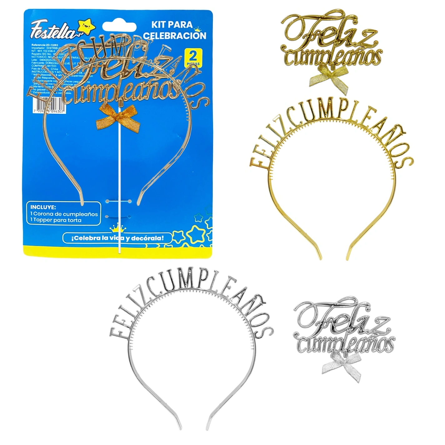 CS-13283 KIT DE ACCESORIOS FELIZ CUMPLEAÑOS