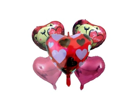 CS-5935 KIT GLOBO CORAZONES X5