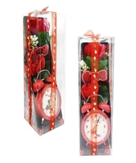 CS-11866 ROSAS CON RELOJ DESPERTADOR EN ACETADO