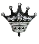 CS-6773 GLOBO CORONA NEGRO 14"