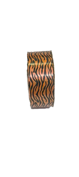 CE9X25-001 CINTA ESTAMPADA ANIMAL PRINT NARANJA