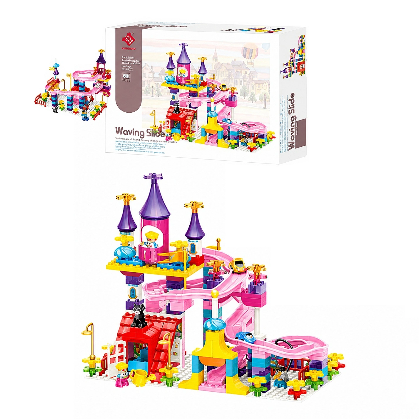 CS88001 CASTILLO ARMABLE X 162 PCSCON ACCESORIOS
