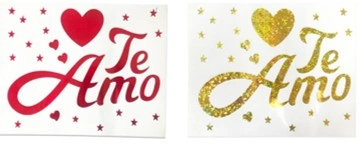 PI-5262-3 STICKER DE GLOBOS TE AMO