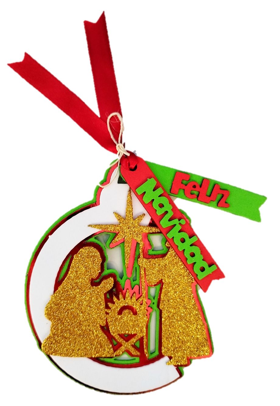 9052 PIN EN FOMMY BOLA NAVIDAD PESEBRE