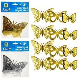 CS-10299-3MARIPOSA DECORATIVA X 12
