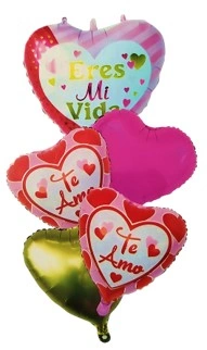 CS-5915 KIT GLOBO CORAZONES X5