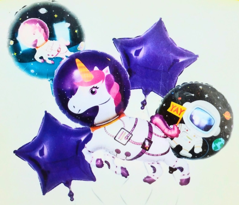 CS-6421 KIT GLOBO UNICORNIO X 5