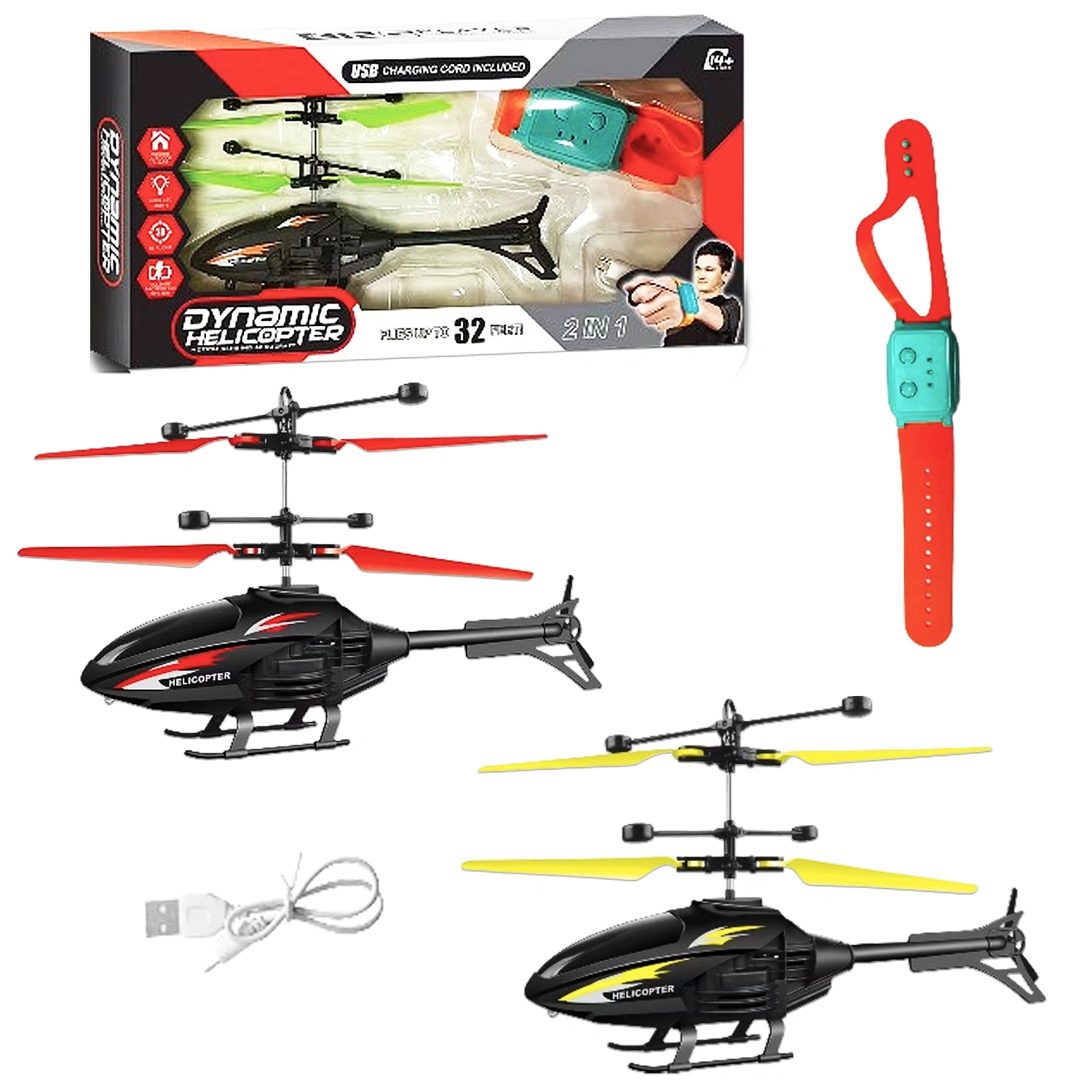 1804W HELICOPTERO RECARGABLE CON MANILLA ( PILA RECARGABLE)