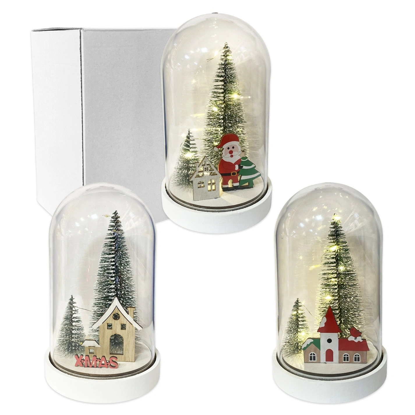 NA-NA1652 ADORNO NAVIDEÑO DE MADERA CON LUZ ENCAPSULADO