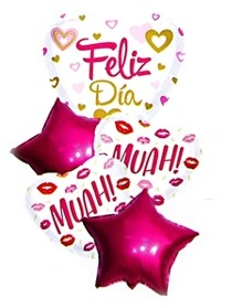 CS-6001 KIT GLOBO MUAH FELIZ DIA X5