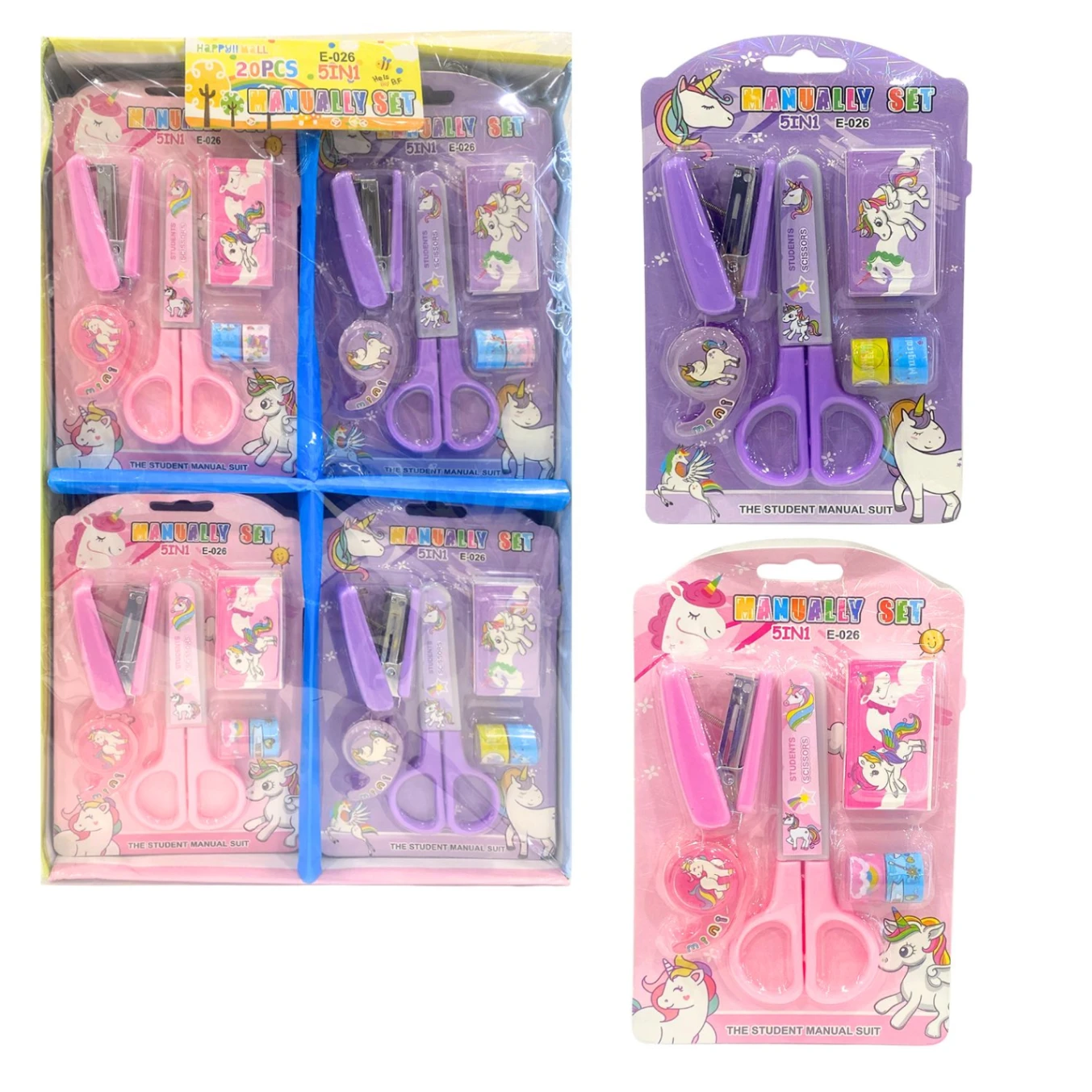 E-026 SET ESCOLAR UNICORNIO X 5