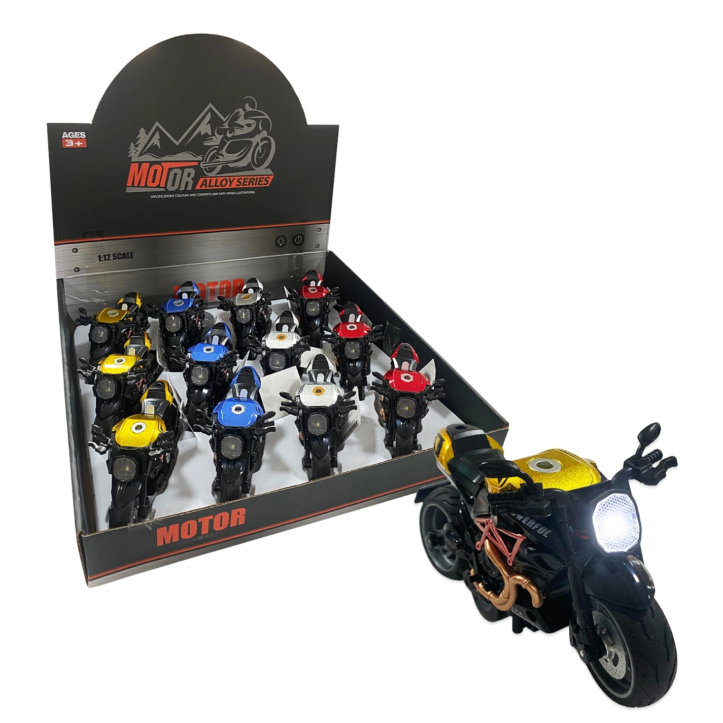 02B MOTO DE COLECCON SONIDO Y LUCES (CJ X12)