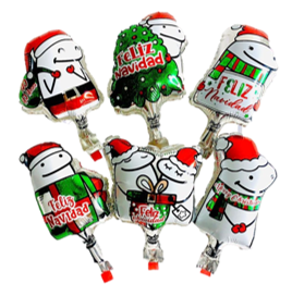 PI341 Kit x 6 Und Surtida Mini Metalizado Navidad