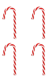 CS-A104 ADORNO NAVIDEÑO BASTON 12CM*4