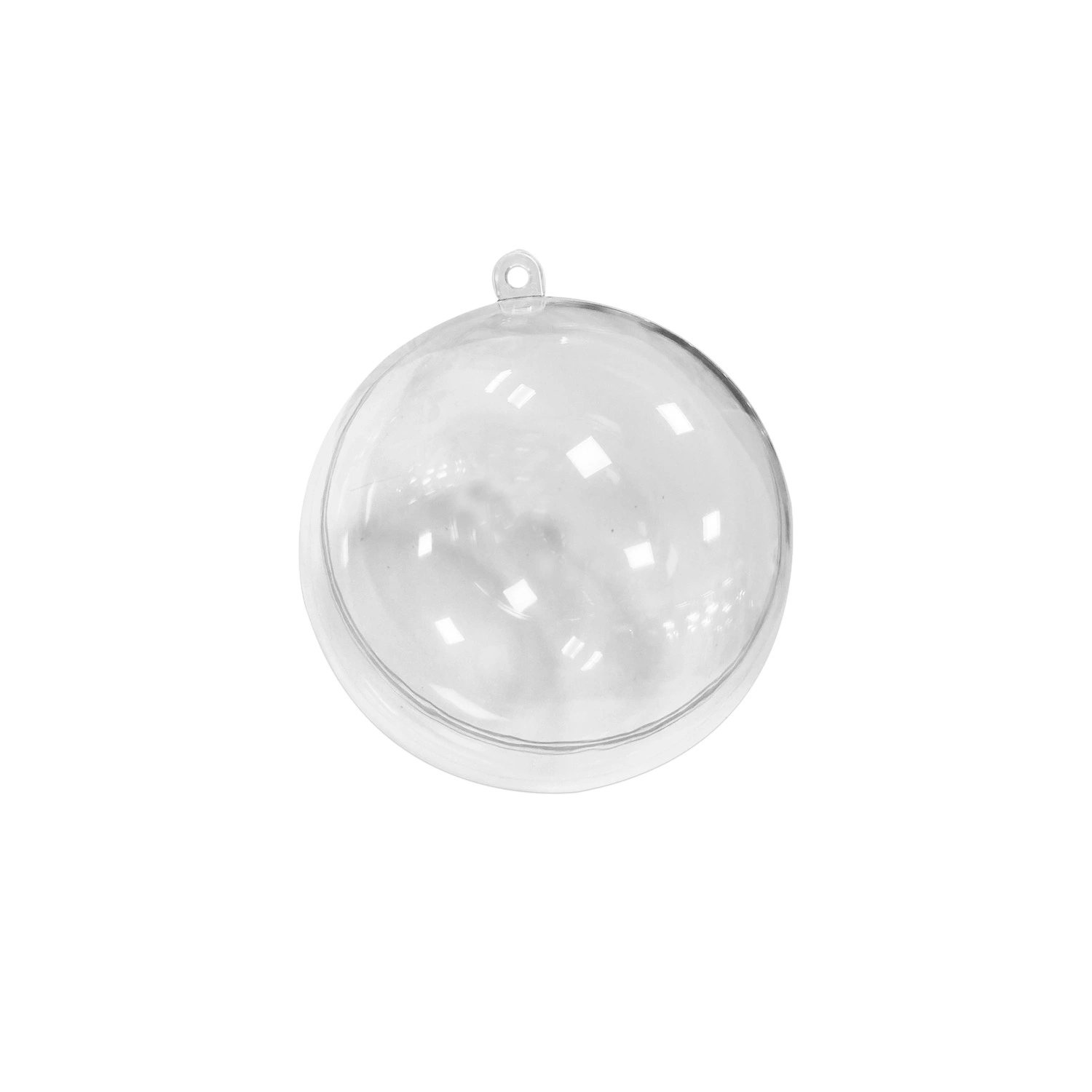 NA-A261 BOLA TRANSPARENTE NAVIDEÑA 9CM