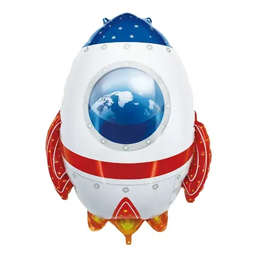 CS-8032 GLOBO ASTRONAUTA COHETE 14"