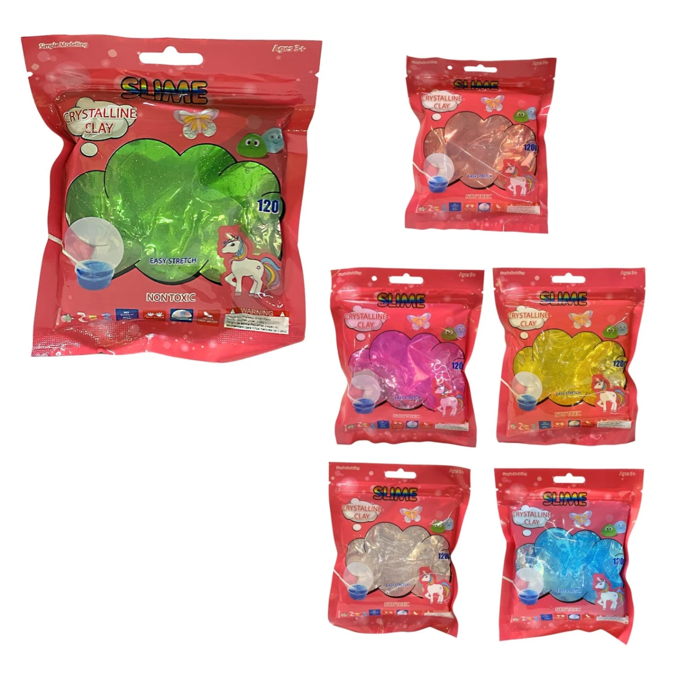 CS-4351 SLIME BOLSA UNICORNIO ESCARCHADO
